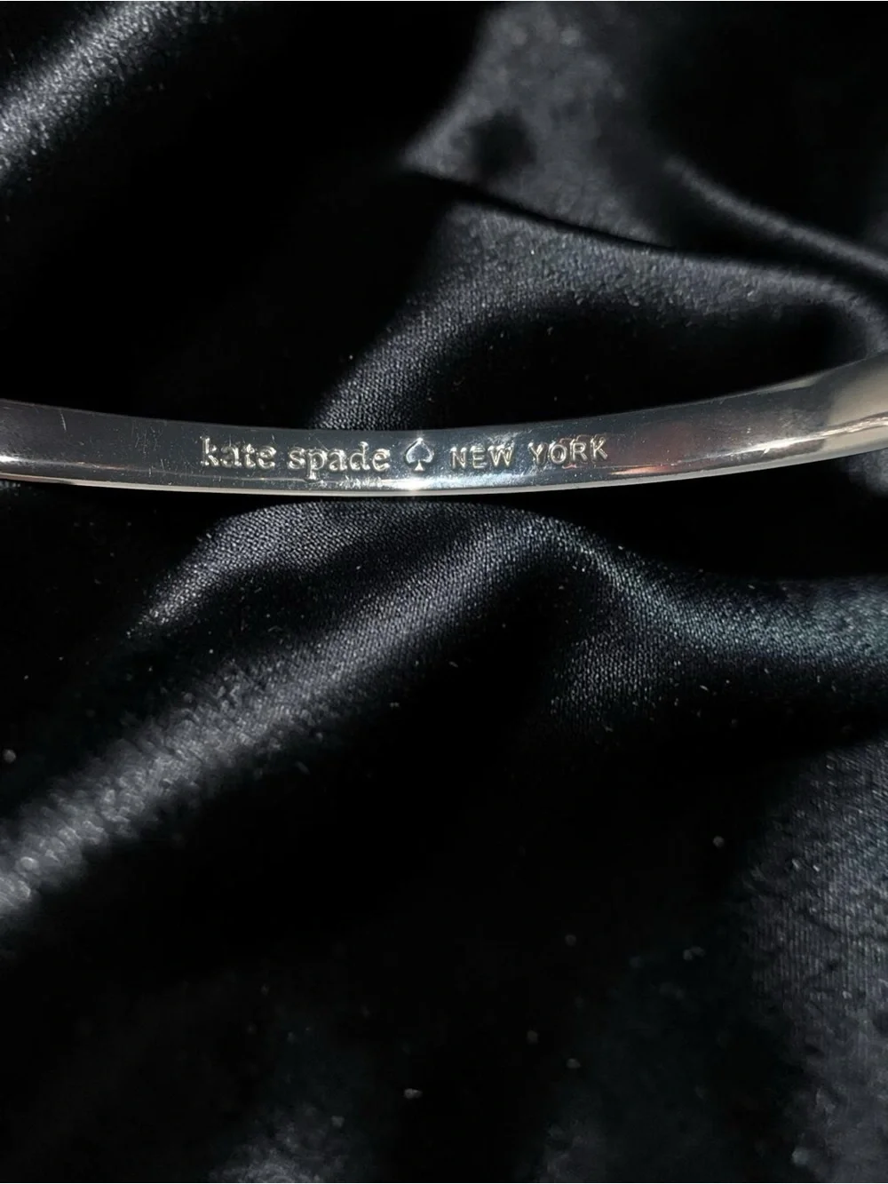 kate spade Silver Crystal Accent Hinged Bracelet